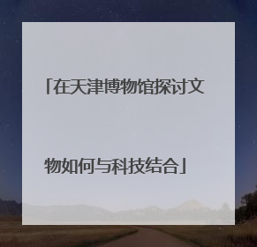 在天津博物馆探讨文物如何与科技结合