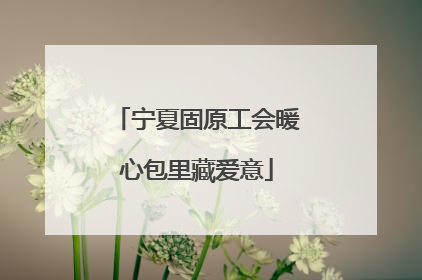 宁夏固原工会暖心包里藏爱意