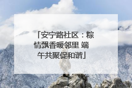 安宁路社区：粽情飘香暖邻里 端午共聚促和谐