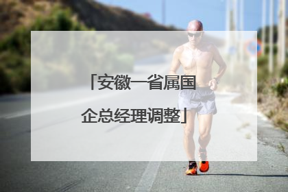 安徽一省属国企总经理调整