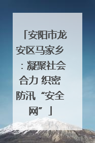 安阳市龙安区马家乡：凝聚社会合力 织密防汛“安全网”
