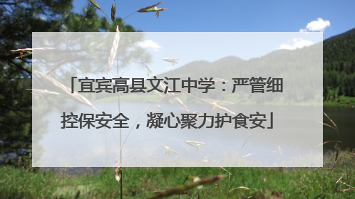 宜宾高县文江中学：严管细控保安全，凝心聚力护食安
