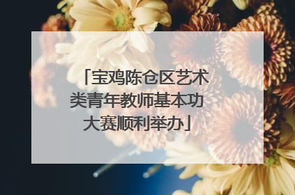 宝鸡陈仓区艺术类青年教师基本功大赛顺利举办