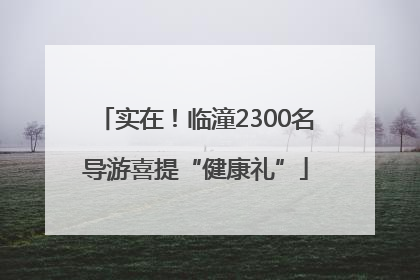 实在！临潼2300名导游喜提“健康礼”