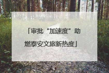 审批“加速度”助燃泰安文旅新热度