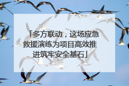 多方联动，这场应急救援演练为项目高效推进筑牢安全基石