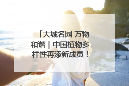 大城名园 万物和谐｜中国植物多样性再添新成员！它只在西藏墨脱