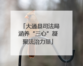 大通县司法局涵养“三心”凝聚法治力量