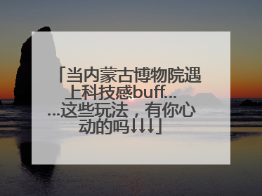当内蒙古博物院遇上科技感buff……这些玩法，有你心动的吗↓↓↓