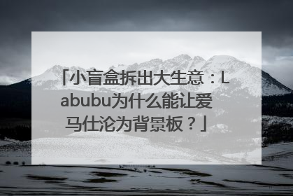 小盲盒拆出大生意：Labubu为什么能让爱马仕沦为背景板？