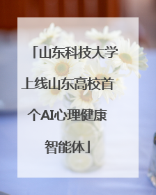 山东科技大学上线山东高校首个AI心理健康智能体
