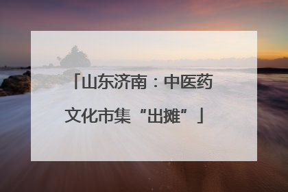山东济南：中医药文化市集“出摊”