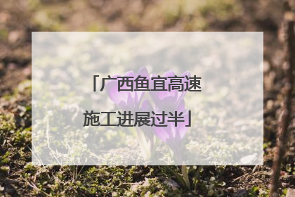 广西鱼宜高速施工进展过半