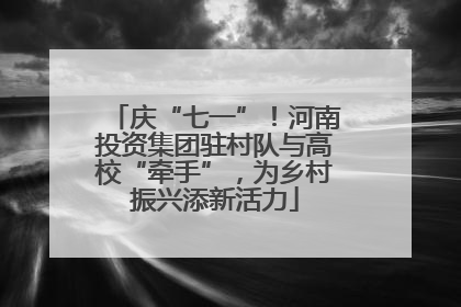 庆“七一”！河南投资集团驻村队与高校“牵手”，为乡村振兴添新活力
