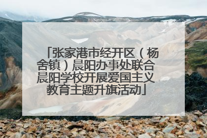 张家港市经开区（杨舍镇）晨阳办事处联合晨阳学校开展爱国主义教育主题升旗活动