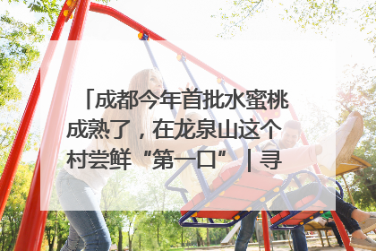 成都今年首批水蜜桃成熟了，在龙泉山这个村尝鲜“第一口”｜寻找和美乡村推荐官