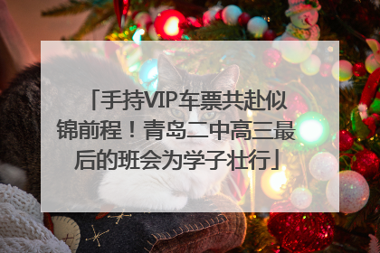 手持VIP车票共赴似锦前程！青岛二中高三最后的班会为学子壮行