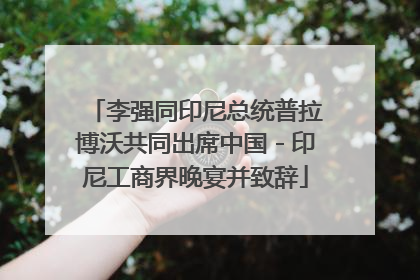 李强同印尼总统普拉博沃共同出席中国－印尼工商界晚宴并致辞