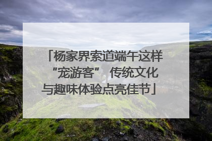 杨家界索道端午这样“宠游客” 传统文化与趣味体验点亮佳节
