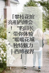 攀枝花馆亮相西博会！“豹局长”带你体验“暖暖花城”独特魅力｜西博视界