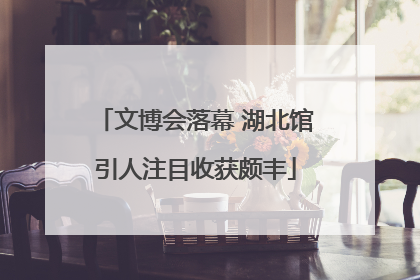 文博会落幕 湖北馆引人注目收获颇丰
