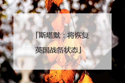 斯塔默：将恢复英国战备状态