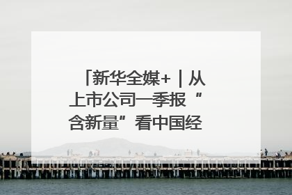 新华全媒+｜从上市公司一季报“含新量”看中国经济发展向“新”