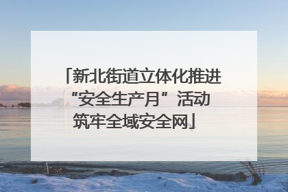新北街道立体化推进“安全生产月”活动 筑牢全域安全网