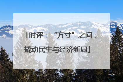 时评：“方寸”之间，撬动民生与经济新局