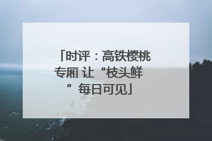 时评：高铁樱桃专厢 让“枝头鲜”每日可见
