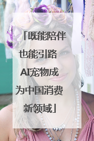 既能陪伴也能引路 AI宠物成为中国消费新领域