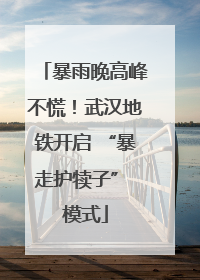 暴雨晚高峰不慌！武汉地铁开启 “暴走护犊子” 模式