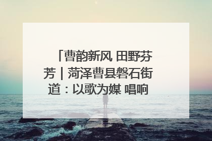 曹韵新风 田野芬芳｜菏泽曹县磐石街道：以歌为媒 唱响乡土“新歌声”