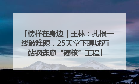 榜样在身边｜王林：扎根一线破难题，25天拿下聊城西站钢连廊“硬核”工程