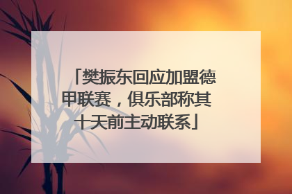 樊振东回应加盟德甲联赛，俱乐部称其十天前主动联系