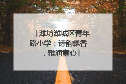 潍坊潍城区青年路小学：诗韵飘香，雅润童心