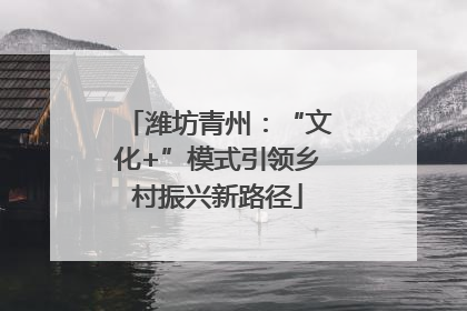 潍坊青州：“文化+”模式引领乡村振兴新路径