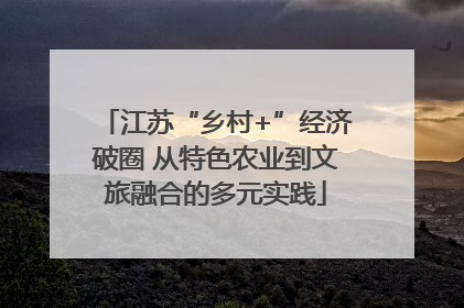 江苏“乡村+”经济破圈 从特色农业到文旅融合的多元实践