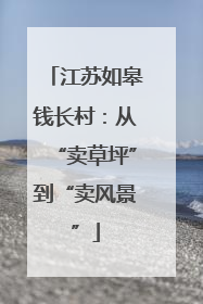 江苏如皋钱长村：从“卖草坪”到“卖风景”