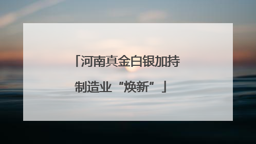 河南真金白银加持制造业“焕新”