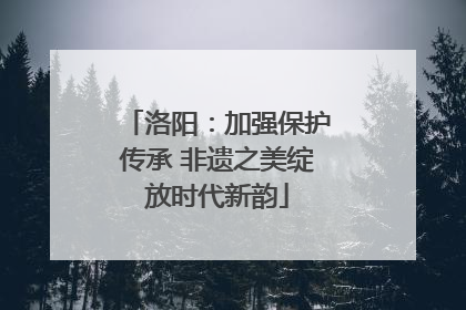 洛阳：加强保护传承 非遗之美绽放时代新韵