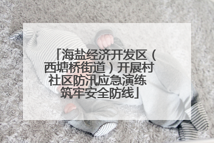 海盐经济开发区（西塘桥街道）开展村社区防汛应急演练 筑牢安全防线