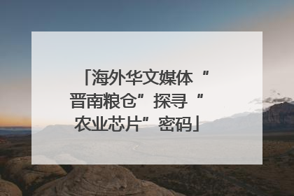 海外华文媒体“晋南粮仓”探寻“农业芯片”密码