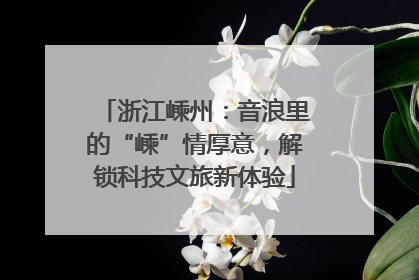 浙江嵊州：音浪里的“嵊”情厚意，解锁科技文旅新体验