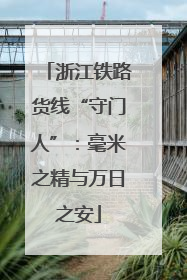 浙江铁路货线“守门人”：毫米之精与万日之安
