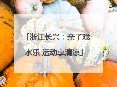 浙江长兴：亲子戏水乐 运动享清凉