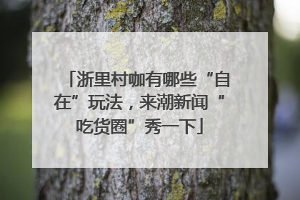 浙里村咖有哪些“自在”玩法，来潮新闻“吃货圈”秀一下