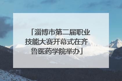淄博市第二届职业技能大赛开幕式在齐鲁医药学院举办