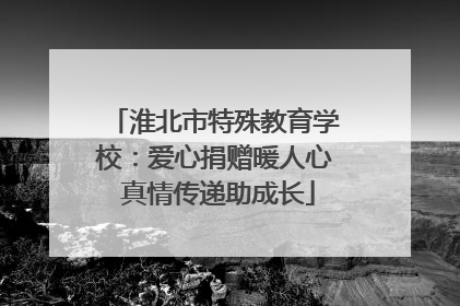 淮北市特殊教育学校：爱心捐赠暖人心 真情传递助成长