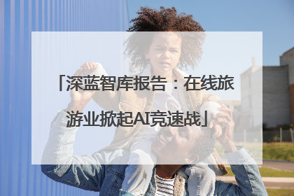 深蓝智库报告：在线旅游业掀起AI竞速战
